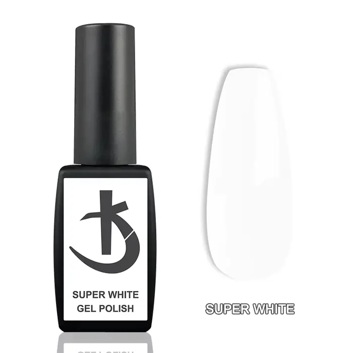 KODI JYJ Super White Gel Polish Vernis à Ongles 12ml Noir Spécial Semi-permanent UV Manucure Base Ca
