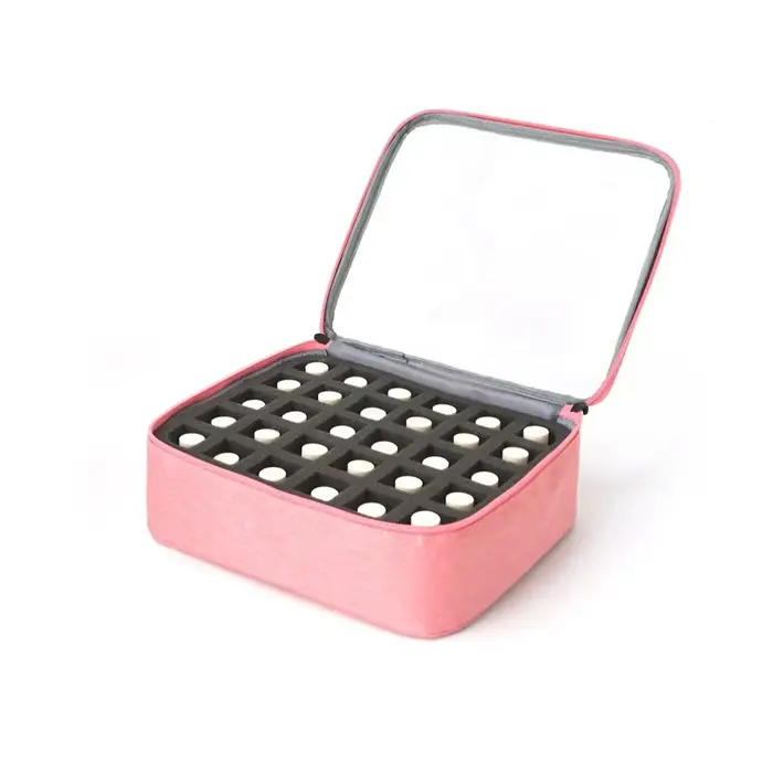 Sac de rangement pour vernis à ongles à 30 compartiments