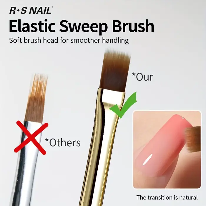 Brosse à ongles à poils larges et souples