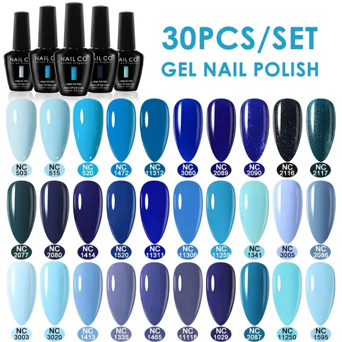 NAILCO – Kit de vernis à ongles en gel hybride semi-permanent