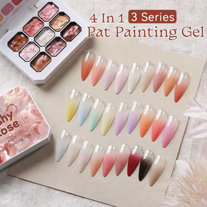 UR SUGAR 9 couleurs 4 en 1 Pat peinture Gel Y2K dégradé Blush couleur Semi Permanent tremper UV & LE