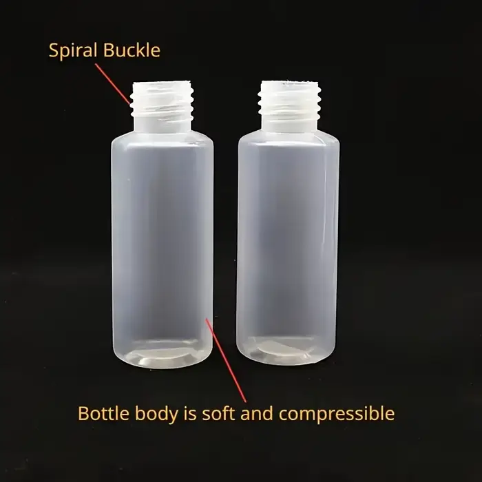 Lot de 4 flacons souples anti-fuite avec embouts de précision