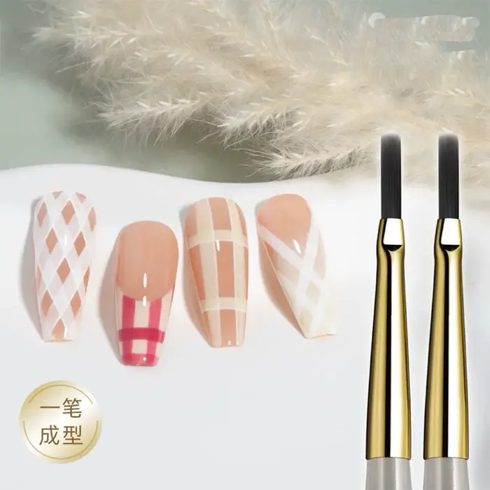 Pinceau de peinture pour nail art, stylo à lignes acryliques, pinceaux pour rayures, grilles, fleurs, papillons, dessin, aquarelle, gel UV, design DIY, manucure