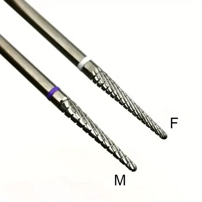 1/2 pièces carbure cuticule propre ongles peu cône ongles forets électrique meulage bavure manucure