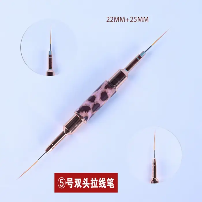 Pinceaux pour Nail Art imprimé léopard