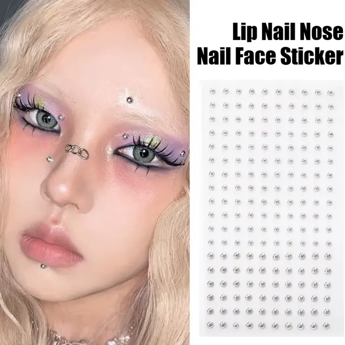 Autocollant pour ongles à lèvres Non Piercing