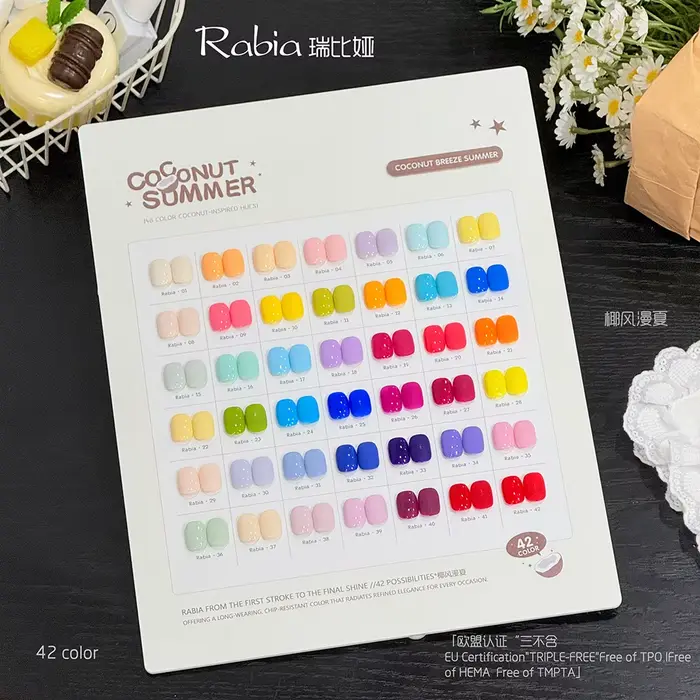Fournitures pour ongles en gros, ensemble de vernis gel UV permanent longue durée, professionnel, 42 couleurs, ensemble de vernis gel coréen 15 ml, ensemble de vernis