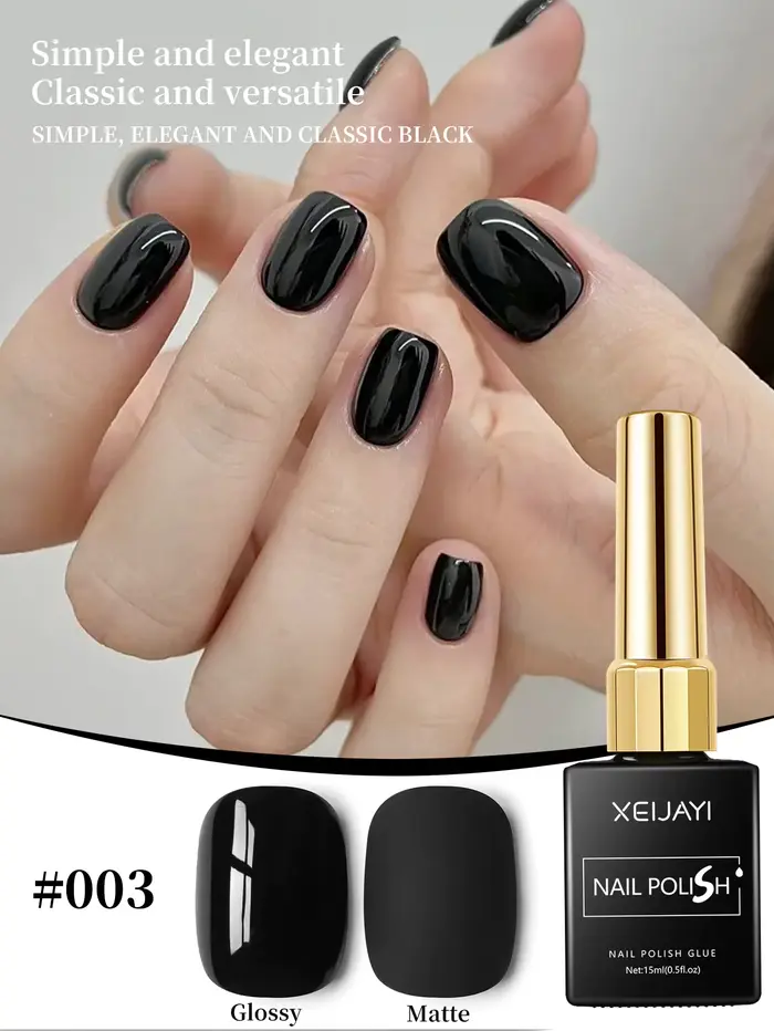 XEIJAYI 1Pc 15ml Vernis à ongles gel bleu - Soak Off UV, sans formaldéhyde pour les designs tendance
