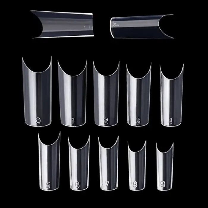500 Pièces Faux Ongles Courbes en C