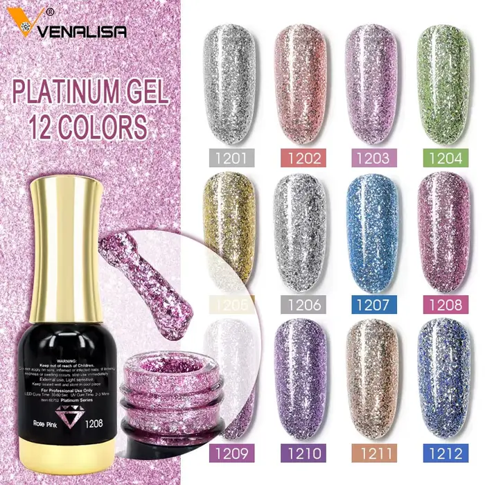 VENALISA vernis Gel rose nu 12ml HEMA/TPO gratuit