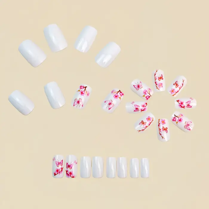 Faux ongles moyens pour femmes filles