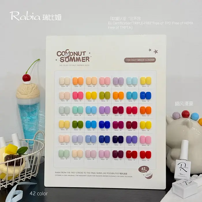 Fournitures pour ongles en gros, ensemble de vernis gel UV permanent longue durée, professionnel, 42 couleurs, ensemble de vernis gel coréen 15 ml, ensemble de vernis