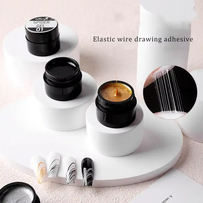 Gel de Nail Art Élastique Extensible 9 Couleurs
