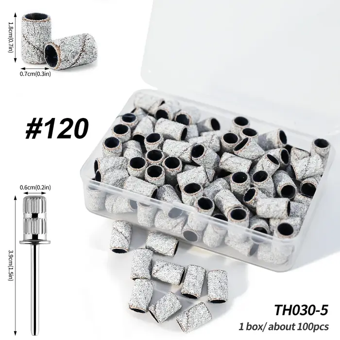 Mini bandes de ponçage zébrées pour ongles