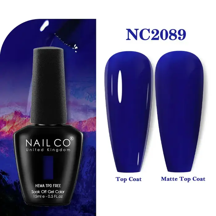 Vernis à ongles en gel NAILCO Hema Tpo Free 15ml, semi-permanent, à faire tremper, UV LED, base et t