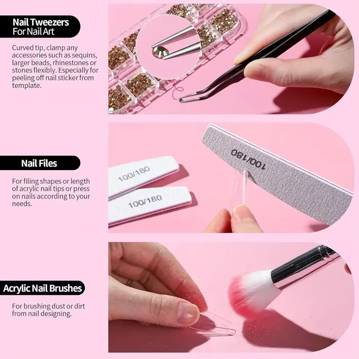 Kit complet d'outils pour ongles tout-en-un (30 pièces) – Essentiels de qualité salon pour l'art des