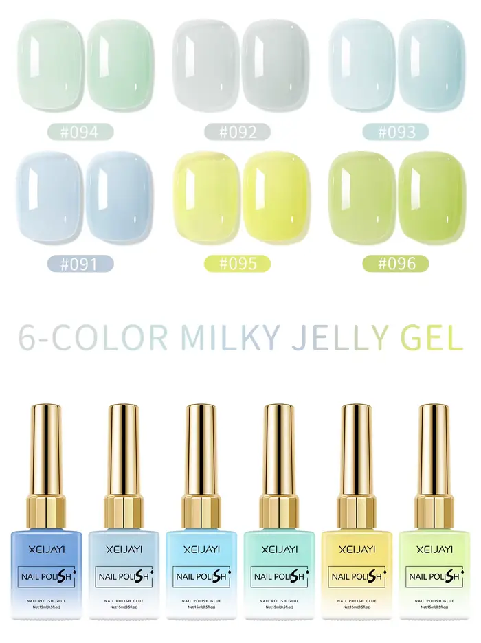 Vernis à ongles gel laiteux XEIJAYI Ice Jelly