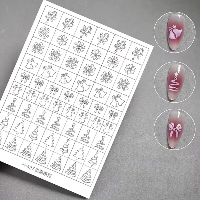 Pochoir d'aérographe pour ongles