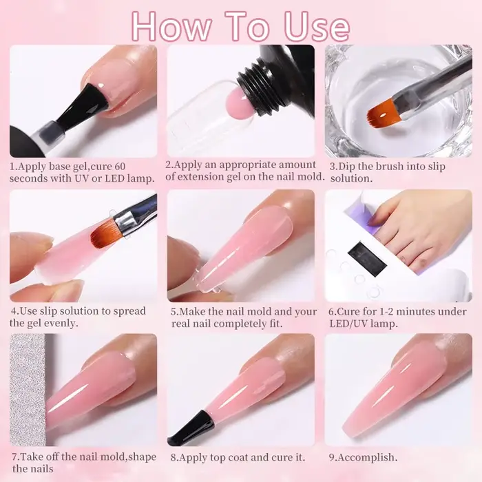 LILYCUTE Extension vernis à ongles Gel paillettes