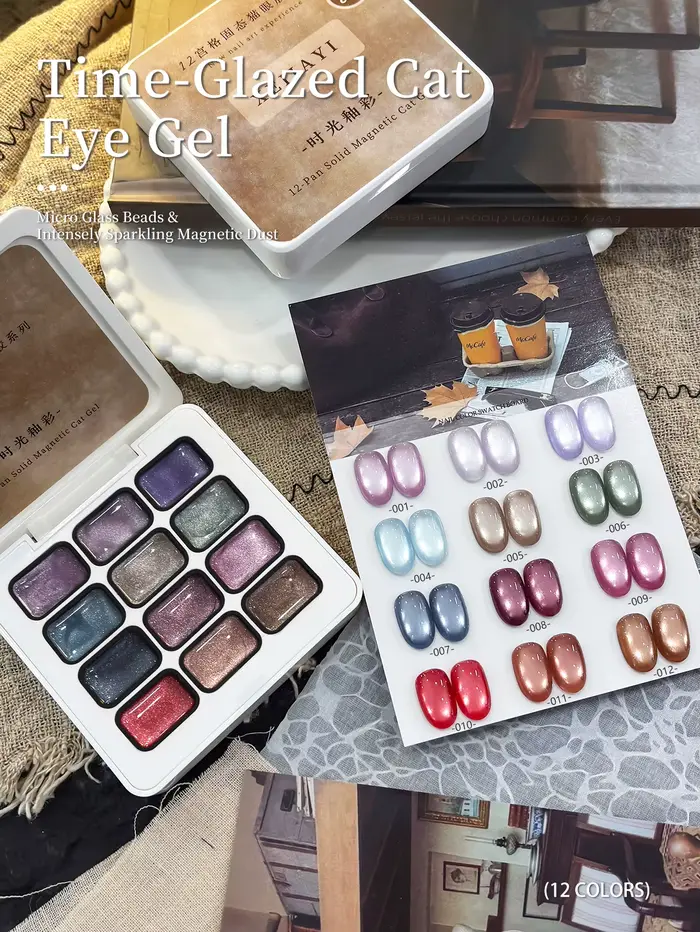 Gel semi-permanent pour ongles en 12 couleurs, gel solide pour nail art, gel UV LED à faire tremper,