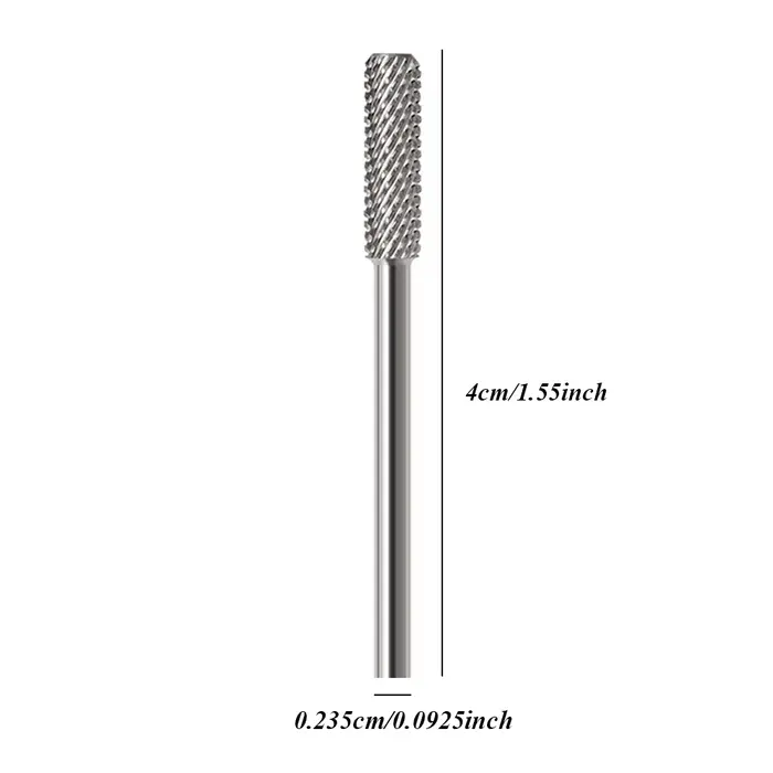 Forets à ongles NotNoot 3/32'' - Foret en carbure de baril (moyen) pour finition professionnelle