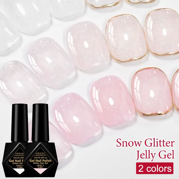 Flocons de neige 10ml, fournitures de Salon de manucure