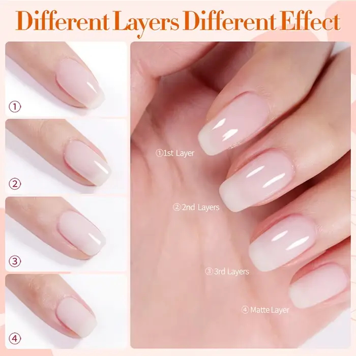 BORN PRETTY Vernis à ongles gel blanc laiteux 250g