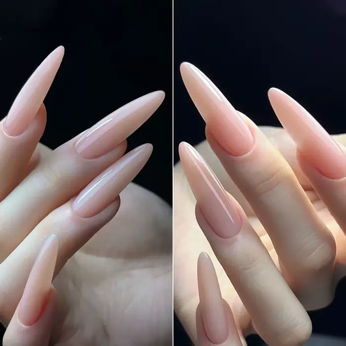 Gel Polish Nude Transparent pour un Look Naturel – Gel Constructeur Rose Translucide Effet Gelée pour Ongles