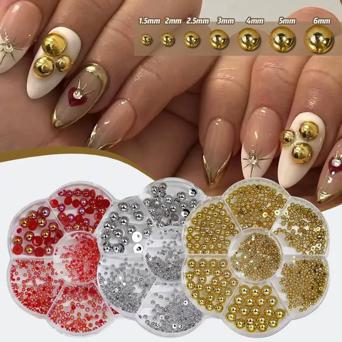 Boîte de prune mixte pour la décoration des ongles