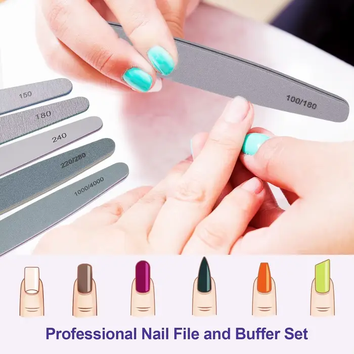 Ensemble de limes à ongles professionnelles