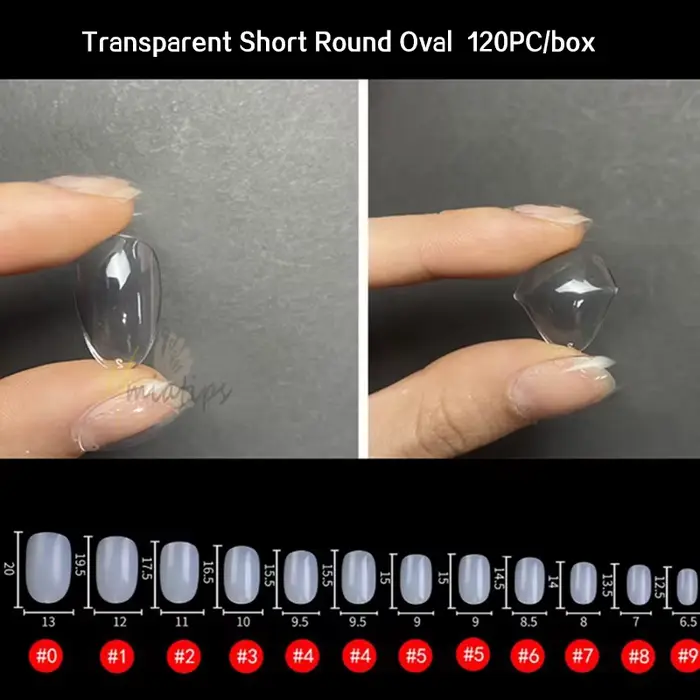 120 pièces pointes d'ongles de canard pour Extension faux ongles en acrylique transparent 12 tailles