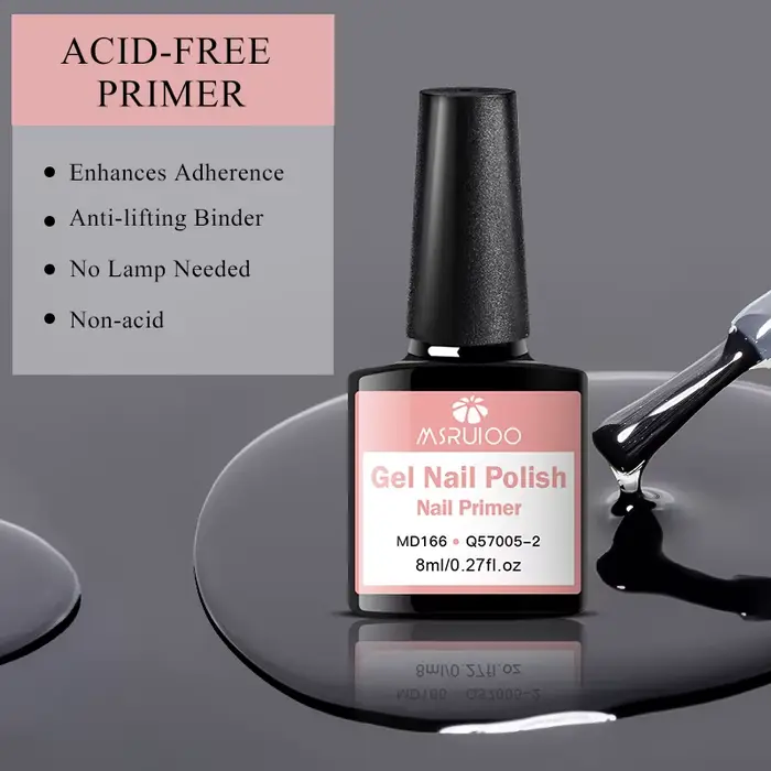 MSRUIOO 8ml apprêt à ongles préparation des ongles déshydrater Base couche de finition Gel vernis à
