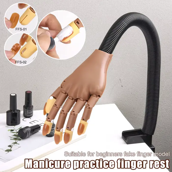 Kit d'entraînement pour nail art avec main prothétique