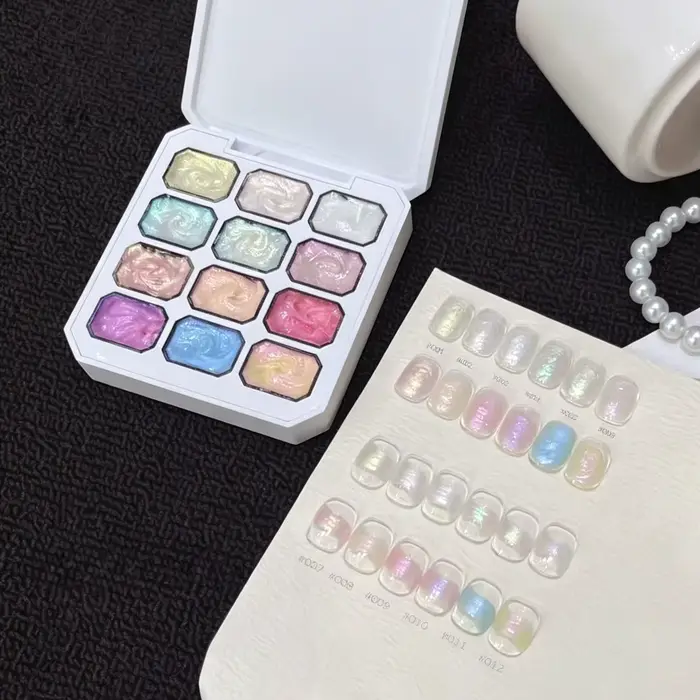 Gel de vernis à ongles 12 couleurs