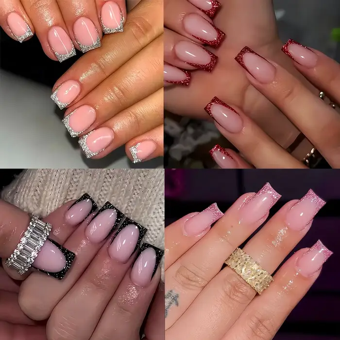 Faux ongles français minimalistes à la mode