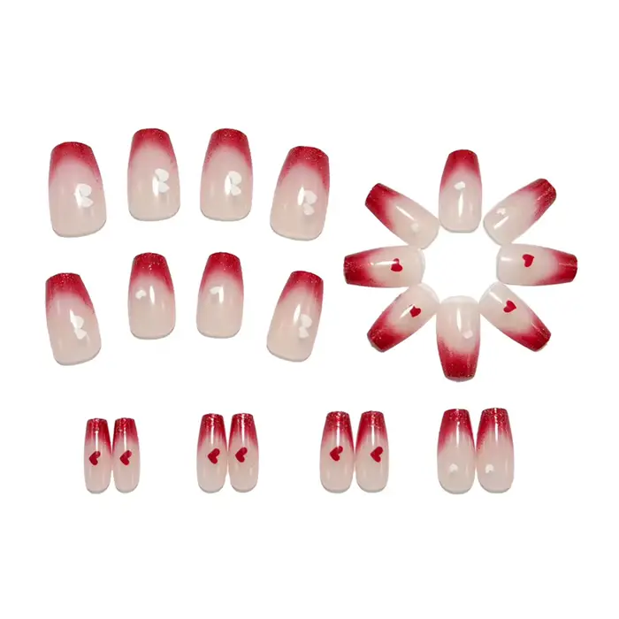 Patchs pour faux ongles de couleur chair