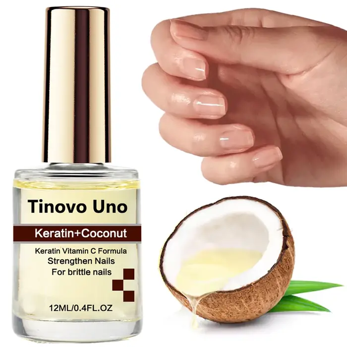 Tinovo Uno kératine noix de coco huile de renforcement des ongles traitement de l'art