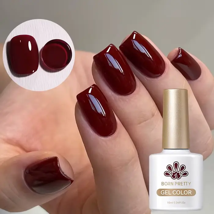 BORN PRETTY 10ml Vernis à ongles gel rouge Ancora