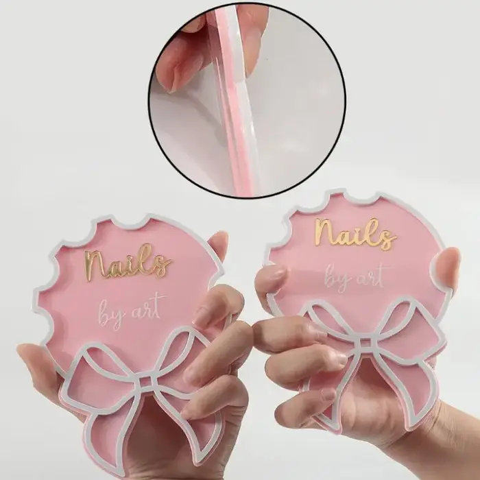 Arc pour technicien d'ongles, Salon de beauté, publicité, accessoire de Nailfie portatif, Signnail d'affaires, cadeau d'artiste, médias sociaux, accessoire pour ongles