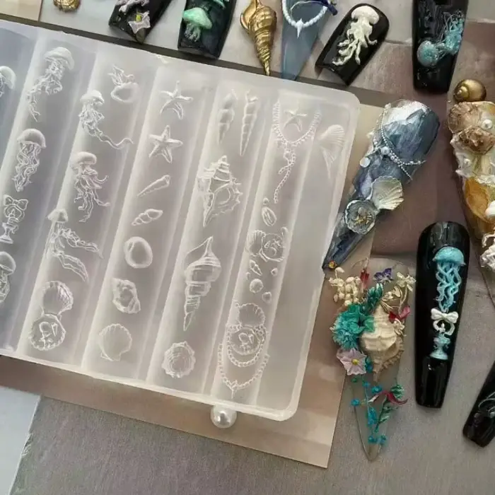 Moule en silicone 3D motif Danse du Lion de dessin animé pour nail art
