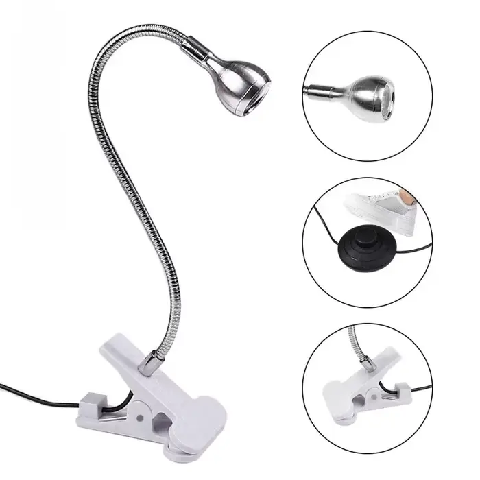 Nouveau 5w 4 couleurs pied-pé interrupteur lampe à ongles Construction spécial LED petite