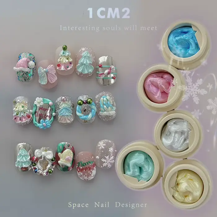 Gel de modelage 3D Aurora Pearl Mermaid 5 couleurs 5ml
