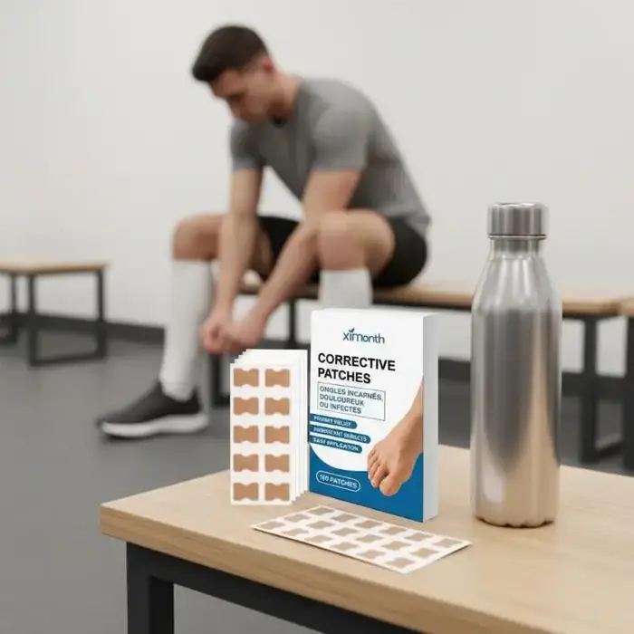 100 Patchs de Réparation des Ongles des Pieds Gris, pour Mycose, Épaississement, Infection de la Paronychie, Autocollants de Correction des Ongles des Mains, Ongles Incarnés
