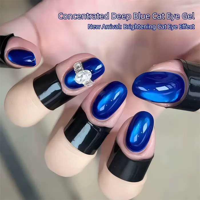 MIANEL 2026 Gel UV pour ongles effet œil de chat bleu