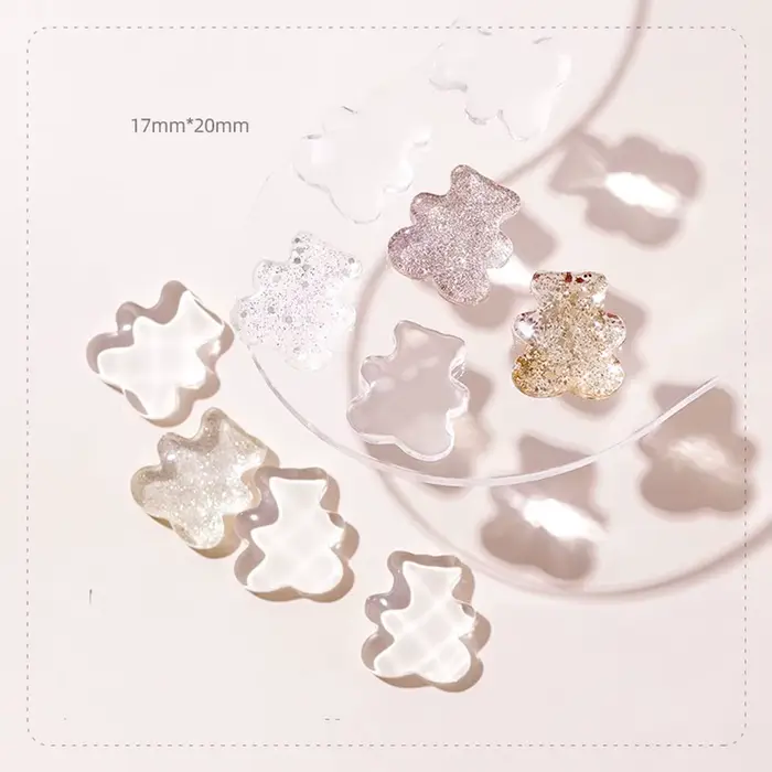 Cloud Bear – carte d'affichage transparente pour manucure