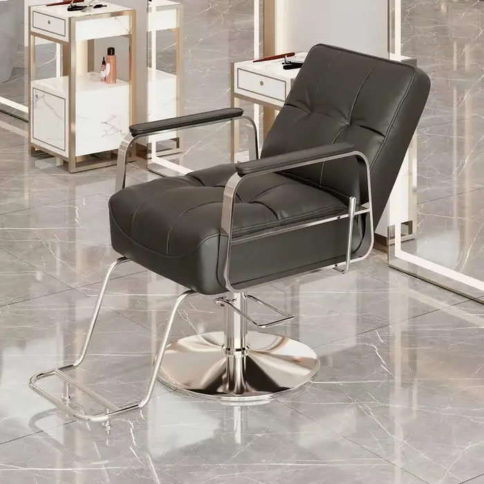 Fauteuil de Salon Moderne Tendance, Chaise de Salon de Beauté de Luxe Nordique, Fauteuil Vintage Élégant pour Manucure et Coiffure