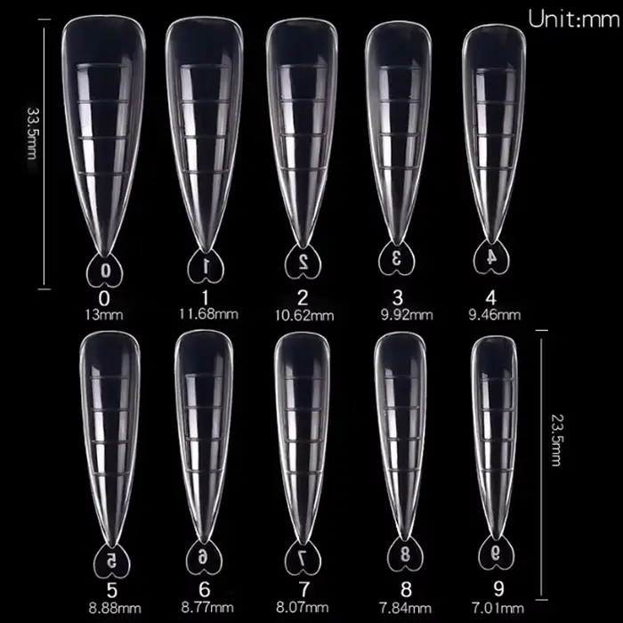 100 pièces/boîte ongles conseils ensemble complet acrylique faux doigt UV Gel vernis rapide