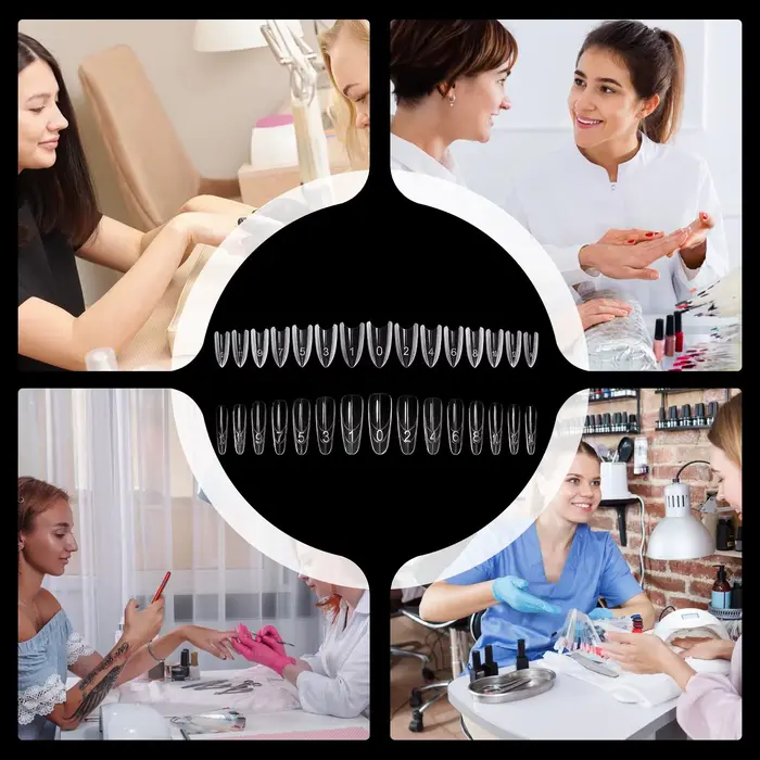 Formes d'ongles pour Gel 240 pièces translucide manucure artisanat Gel