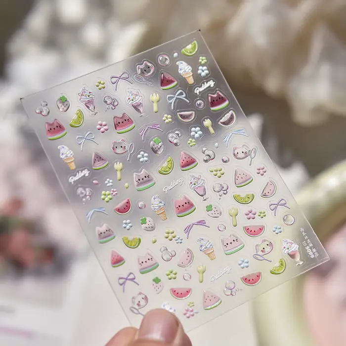 Autocollants pour ongles d'été pour enfants