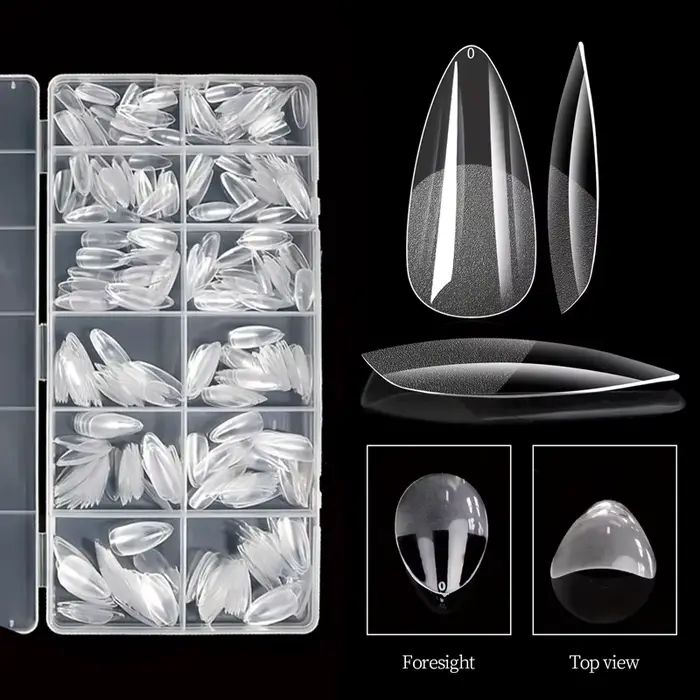 600 patchs pour ongles moyens en forme d'amande